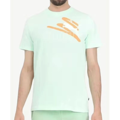 PUMA Essentials+ Logo Lab Summer Tee Green