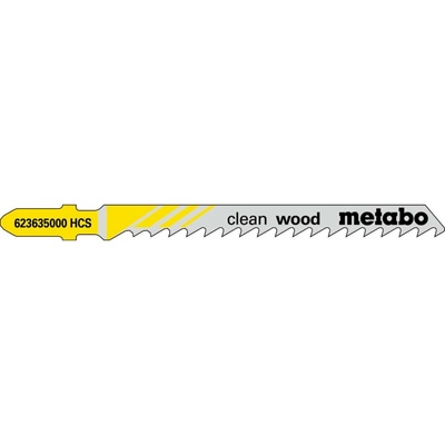 METABO - 3 plátky pro přímočaré pily "clean wood" 74/ 4,0 mm, HCS