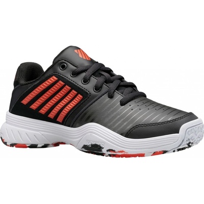 K-Swiss Court Express Omni - jet black/spicy orange/white