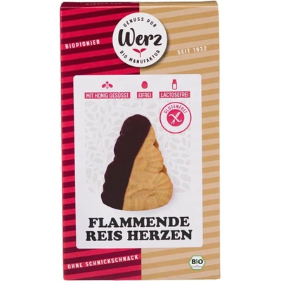 Werz ryžové sušienky s náplňou v tvare srdiečka BIO 90 g