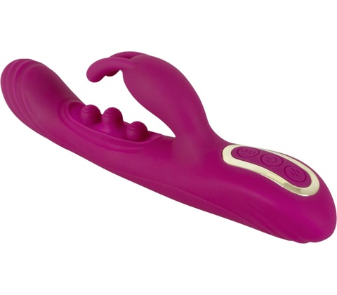 Javida 2 Function Vibration & Thrusting Rabbit Vibrator Purple