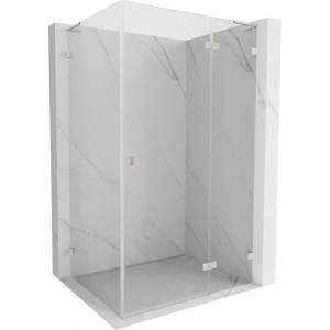 Mexen Lunar L кабина за душ с врата отдясно 90 x 80 см, прозрачна, матов никел - 834L-090-080-97-00-P (834L-090-080-97-00-P)