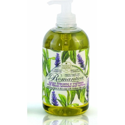 Nesti Dante Romantica Wild Tuscan Lavender and Verbena jemné tekuté mydlo na ruky 500 ml