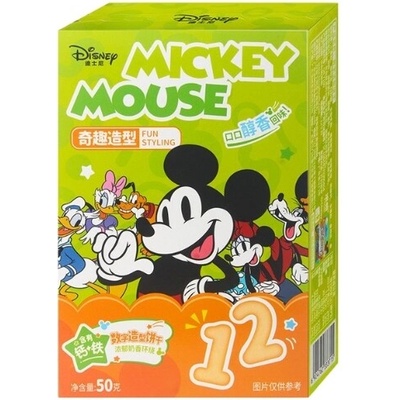 Binqi & Disney Mickey Milk Numbers Shaped Cookies 50 g
