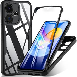 Techsuit Калъф за Xiaomi Redmi 13 / Poco M6 4G 4G + калъф - ColorVerse 360 Series - черен