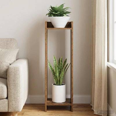 vidaXL Стойка за растения Старо дърво 30 x 30 x 100 см (899574)
