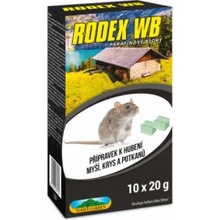 Rodenticid RODEX WB parafínové bloky 10x20g