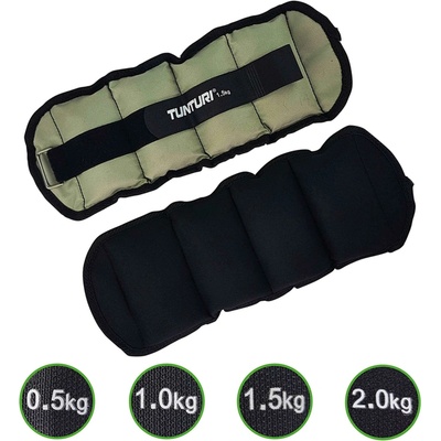 TUNTURI Závaží na zápěstí/kotník nylon 2 x 1,5 kg