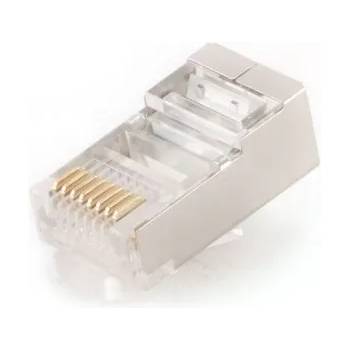 Gembird RJ45/PLUG5SP/100 Екраниран модулен щепсел 8P8C 30u със златно покритие 100 бр. в торба (PLUG5SP/100)