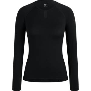 Rapha Дамско горнище Rapha Women's Merino Base Layer Long Sleeve Merino base layer - Black / Black - размер XL (115-2687-0116)