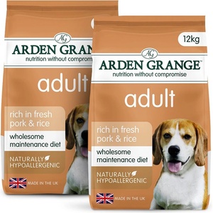 Arden Grange Възрастни с прясно свинско месо и ориз 2 x 12 кг