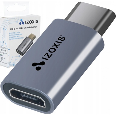 Izoxis Adapter Micro USB 2.0 Typ-C USB-C – Zboží Mobilmania