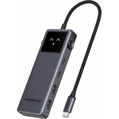 Мултифункционален хъб за свързване на допълнителна периферия за устройства с USB-C - Ugreen USB-C Hub CM888 Uno, 2 x USB-A 3.2, 3 x USB-C, 1 x HDMI 4K (CM888)
