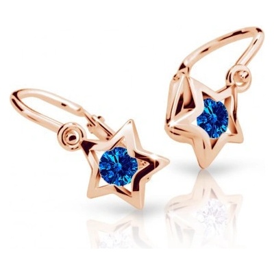 Cutie Jewellery Zlate detské náušnice C1942R-Dark Blue