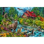Cobble Hill - Puzzle Red-Roofed Cabin - 2 000 piese