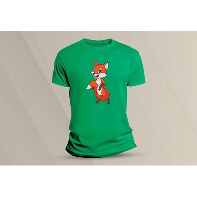 Sandratex dětské bavlněné tričko Red Fox. zelená