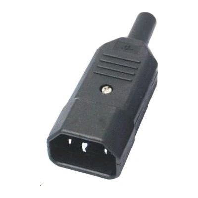 PREMIUMCORD Konektor napájecí 230V na kabel (samec, IEC C14), EDS-cs220m
