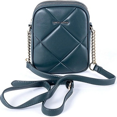 David Jones malá dvouoddílová crossbody kabelka 7020 tmavězelená