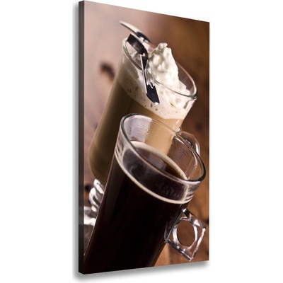 Vertikálny foto obraz na plátne do obývačky Káva frappe 50x100 cm