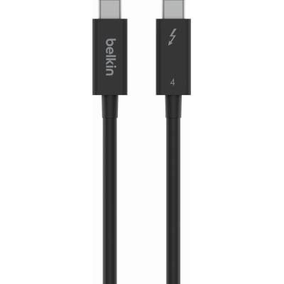 Кабел Belkin - Thunderbolt 4, USB-C/USB-C, 2 m, черен (INZ002bt2MBK)