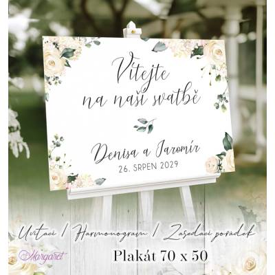 Svatební plakát 70 × 50 | Kolekce dle vlastního výběru