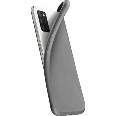 Cellularline Калъф за Samsung Galaxy A02s, гумен, Cellularline Chroma, микрофибърно вътрешно покритие, черен (IT7917)