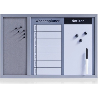 Zeller Wochenplaner 3v1 magnetická poznámková tabule 60 x 40 cm