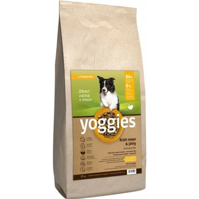 Yoggies Krůtí maso&jáhly lisované za studena s probiotiky 15 kg
