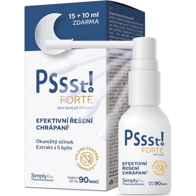 Pssst! FORTE ústní sprej při chrápání 15 + 10 ml – Zboží Mobilmania