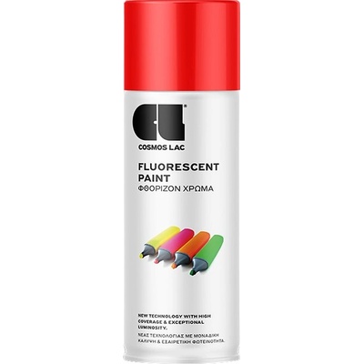 Cosmos Lac Fluorescenčná farba v spreji 0,4 l fluorescenčná červená