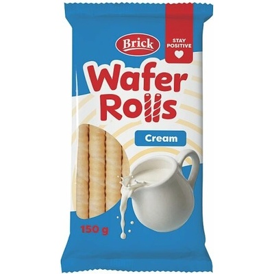 Brick Wafer Rolls Oplatkové trubičky s náplní s příchutí smetany 150 g