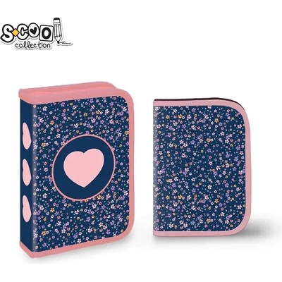 S-Cool Ученически несесер със съдържание s-cool love с 1 цип