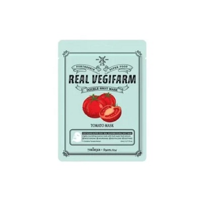 FORTHESKIN Маска за лице с домат FORTHESKIN SUPER FOOD REAL VEGIFARM DOUBLE SHOT MASK-Tomato