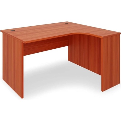Rauman Rohový stůl SimpleOffice 140 x 120 cm, pravý, ořech vlašský / šedá