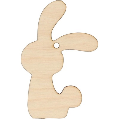 Ideal Zajačik drevená dekorácia na zavesenie 9,5 x 6cm 25048