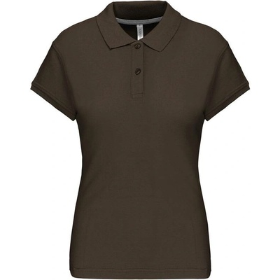 Kariban K242 Dámske piqué polo hnedá Dark Khaki