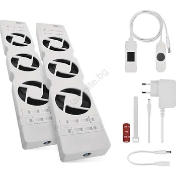 EMOS К-кт 2x Радиаторен вентилатор 5/230V бял (EMS1173)