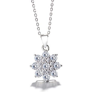 DELIS Медальон от сребро 925, jw1306, дизайн на цвете, родиево покритие (jw1306)