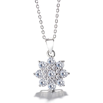 DELIS Медальон от сребро 925, jw1306, дизайн на цвете, родиево покритие (jw1306)