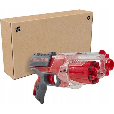 PISTOLE NERF N-STRIKE ELITE DISRUPTOR ČERVENÁ + 6 NÁBOJŮ