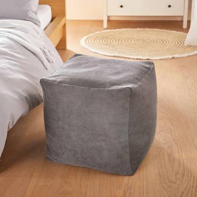 Frank Flechtwaren Sedací taburet Feincord š 40 × h 40 × v 40 cm