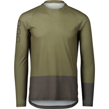 POC MTB PURE LS Jersey Epidote Green/Sylvanite Grey