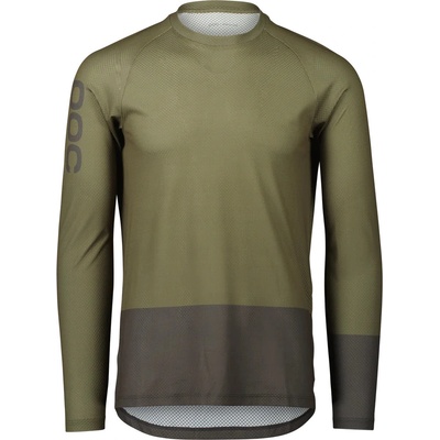 POC MTB PURE LS Jersey Epidote Green/Sylvanite Grey