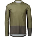 POC MTB PURE LS Jersey Epidote Green/Sylvanite Grey