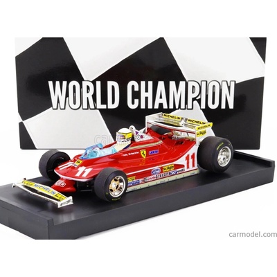 Brumm Ferrari F1 312t4 N 11 World Champion Winner Monaco Gp 1979 Jody Scheckter With Driver FigureRed 1:43