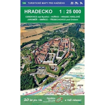 Hradecko - turistická mapa