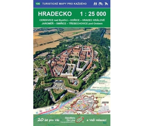 Hradecko - turistická mapa