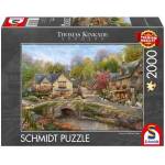 Schmidt Spiele Thomas Kinkade Studios: Summer in Cobblestone Village (2000 Pieces)