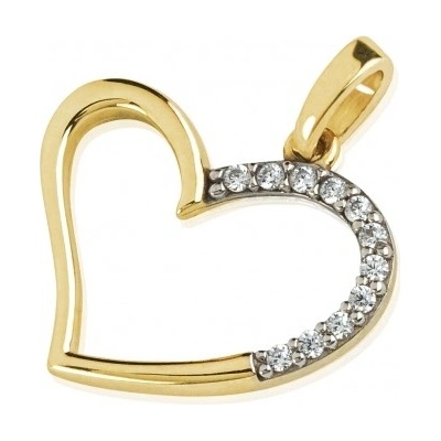 Luxur Přívěsek Lindsay žluté a bílé zlato se zirkony 1121394 5 0 1