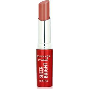 Golden Rose Mood Червило Sheer Bright, 101 Nude Glow, 3.3 g